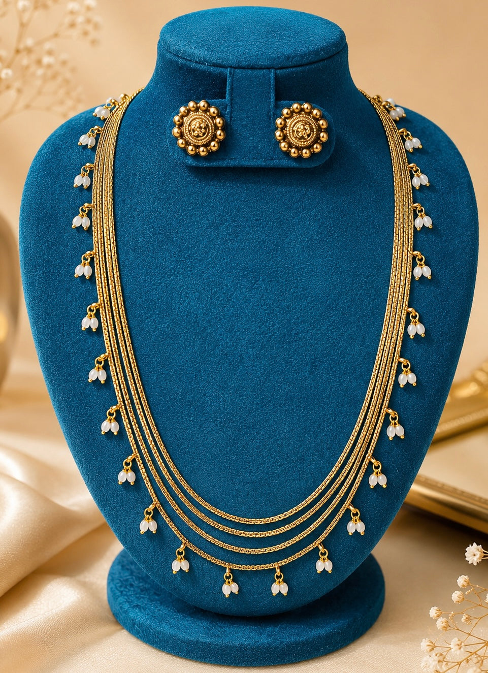 4-Layer Antique Gold Chain