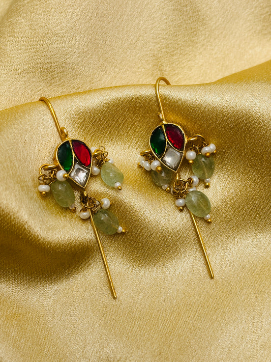 Navratan Kundan Ear Cuff