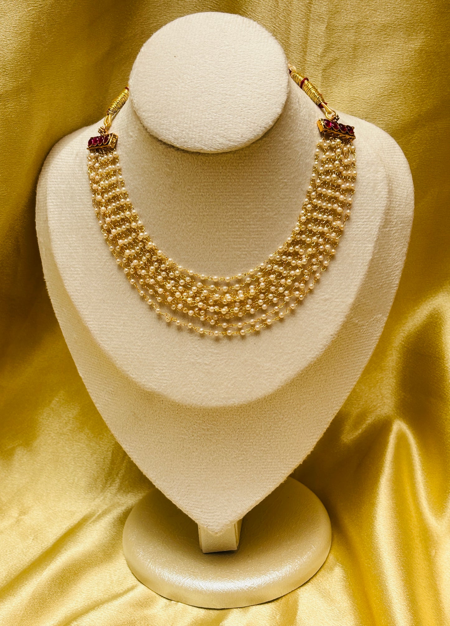 Multi-Strand Pearl Necklace