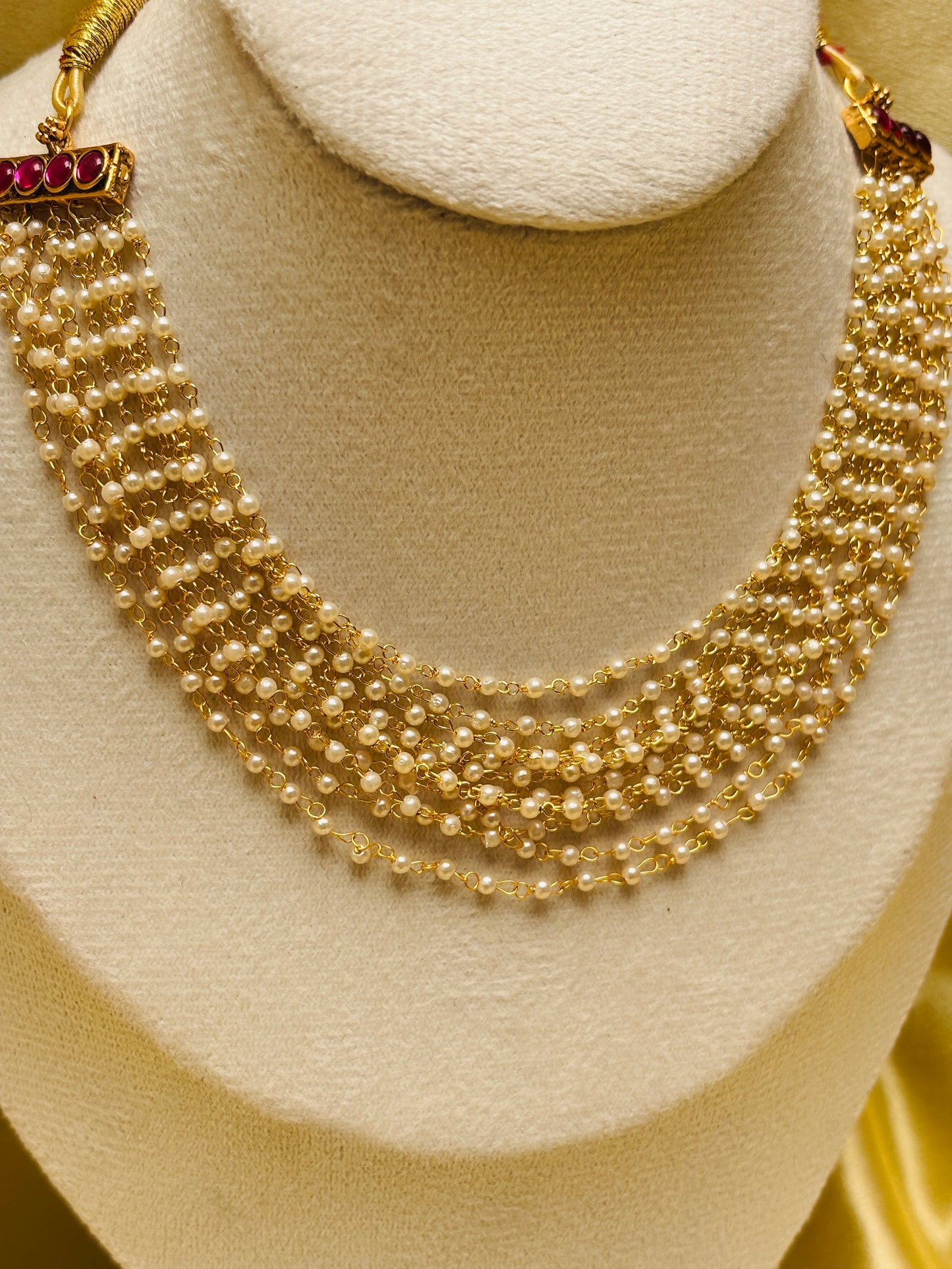 Multi-Strand Pearl Necklace
