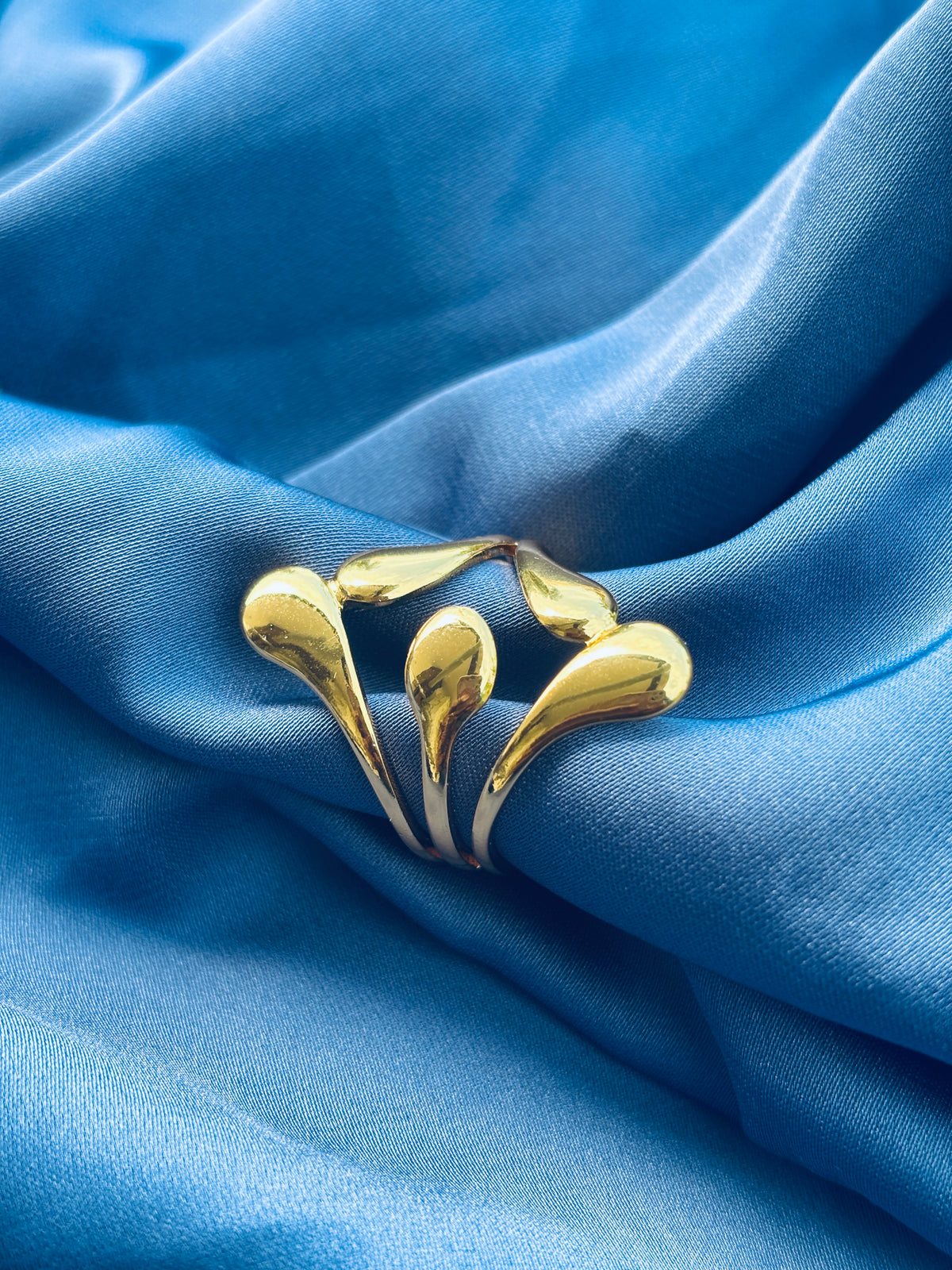 Elara Dewdrop Anti-Tarnish Ring
