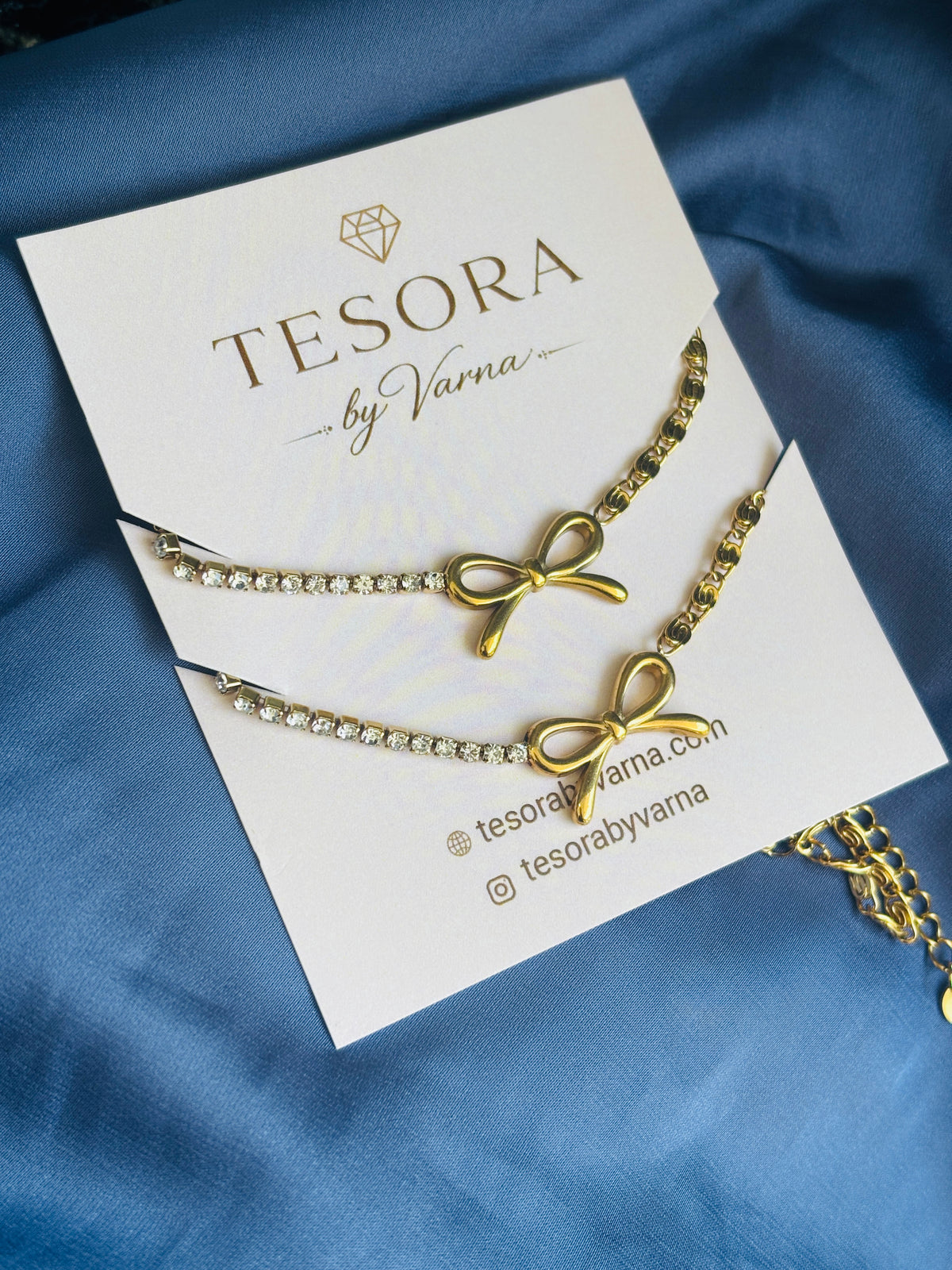 Belle Bow Anti-Tarnish Anklets
