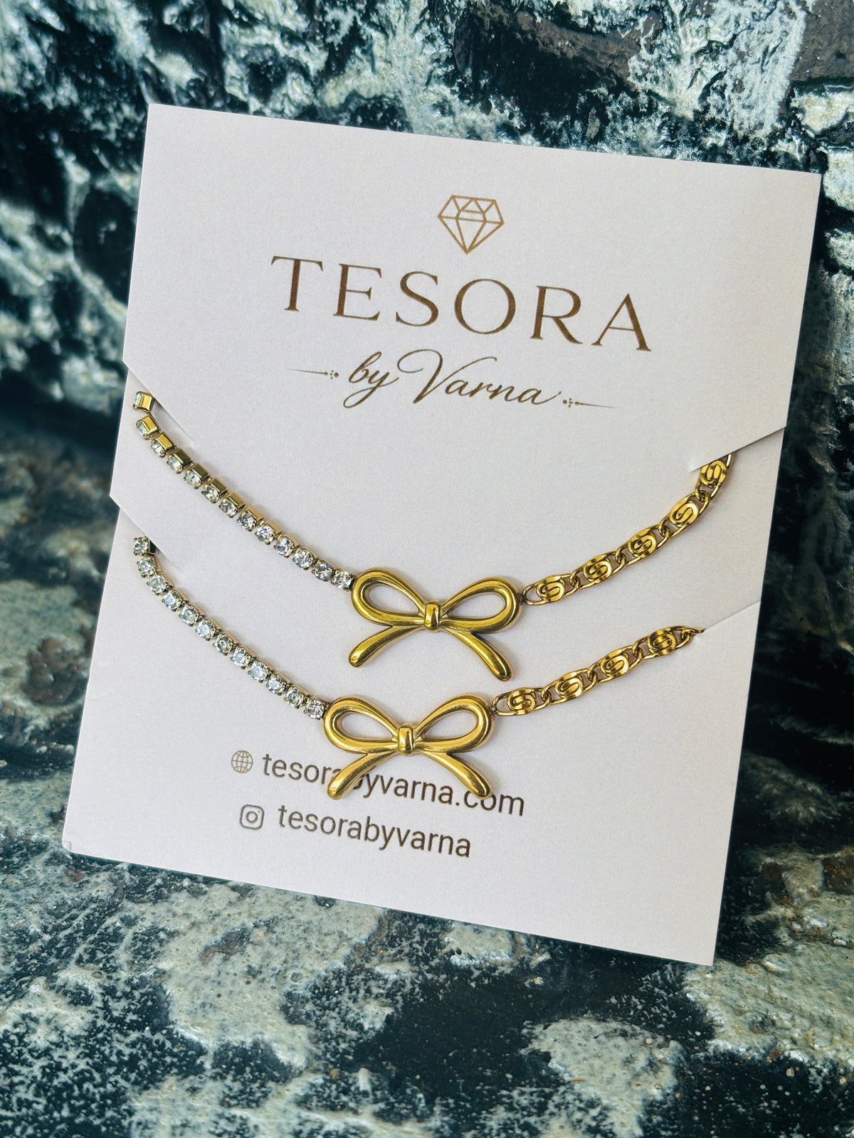 Belle Bow Anti-Tarnish Anklets