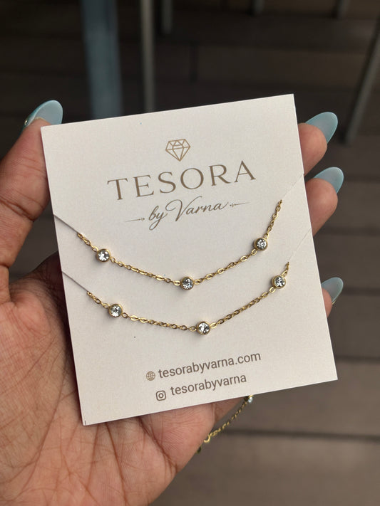 Lumina Sparkle Anti-Tarnish Anklets