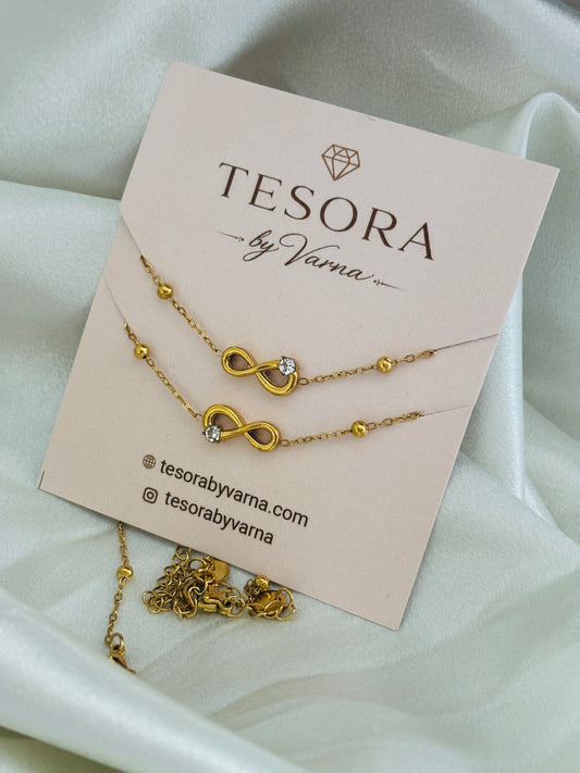 Eterna Infinity Anti-Tarnish Anklets