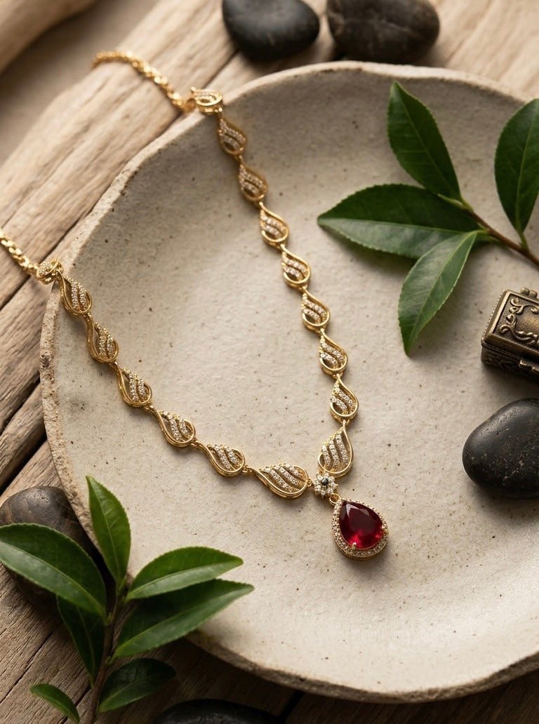 Ruby Whisper Necklace
