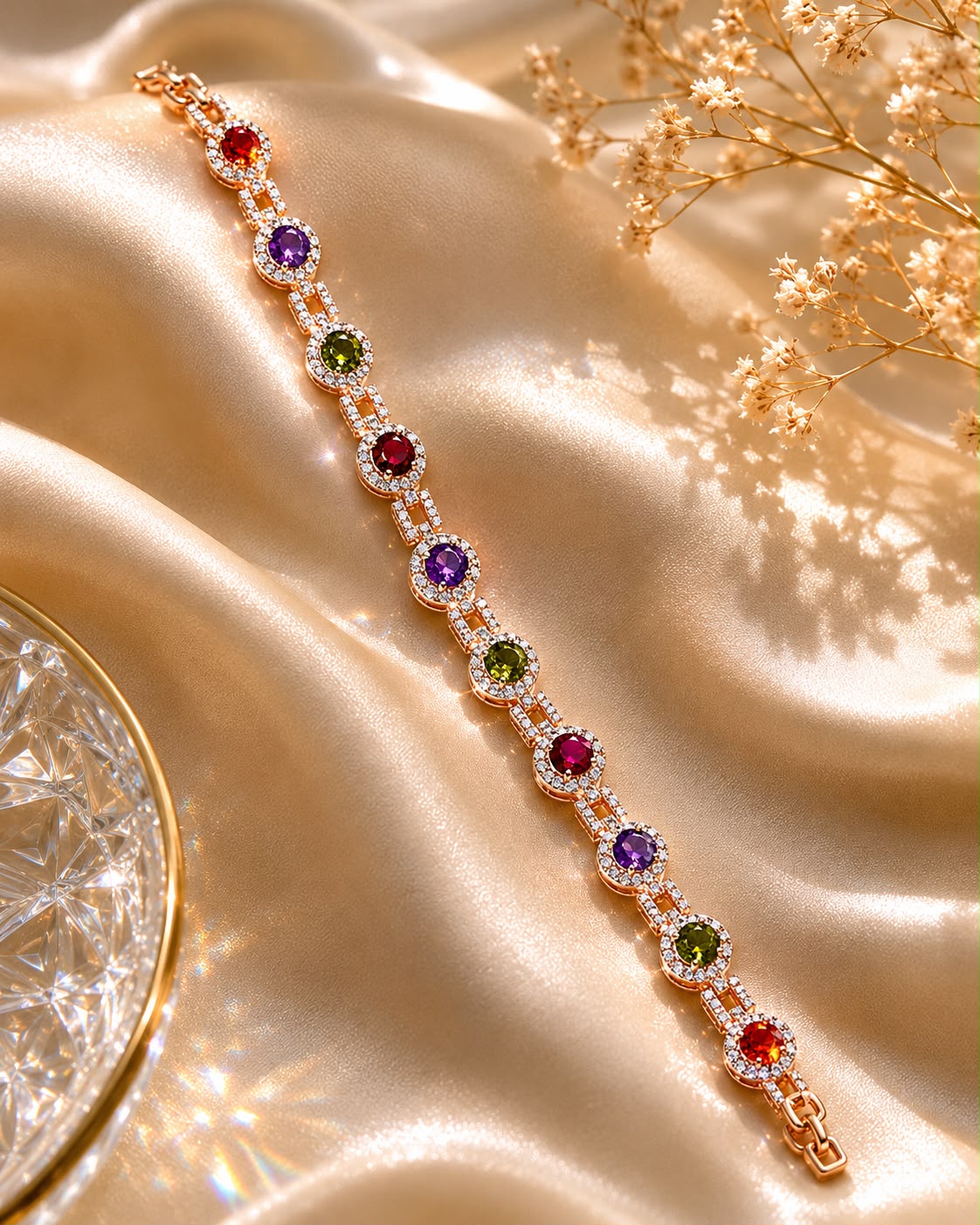 Multicolor Diamond Replica Bracelet